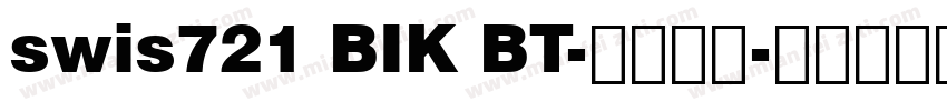 swis721 BIK BT-普通西方字体转换